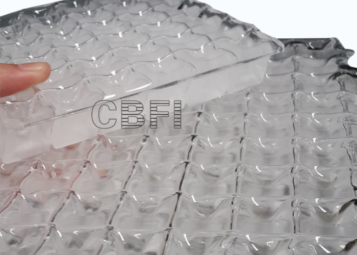 Stainless steel cube ice machine 