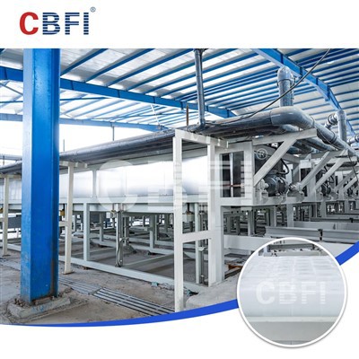 CBFI usine de glace de bloc de refroidissement direct de 800 tonnes pour le refroidissement de pèlerinage au Moyen-Orient