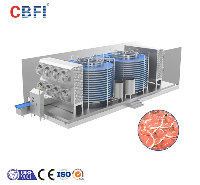 Fraîcheur végétale pré faite de serrure de machine de congélation en spirale de double de CBFI