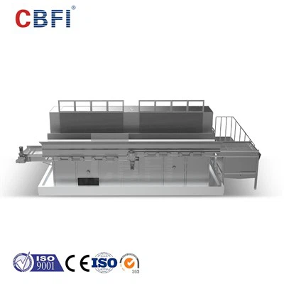 Machine IQF Fluided Freezer IQF pour préservation des fruits et légumes