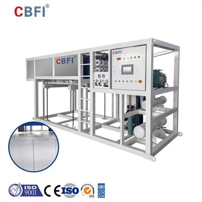 Machine à glace à bloc de refroidissement direct refroidie par eau industrielle à contrôle automatique CBFI -